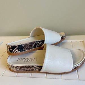 White sandals